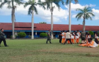 Koramil 1606-05 Latih Disiplin dan Jiwa Patriotisme Siswa