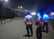 Patroli Blue Light Polsek Kuripan di Jalur Bypass BIL