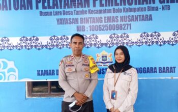 Pastikan keamanan dan kelancaran Operasional, Bhabinkamtibmas Polsek Bolo Monitoring SPPG