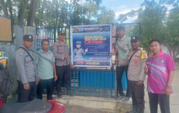 Patroli Objek Vital, Polsek Pemenang Sambangi Bank Mandiri Cabang Pemenang