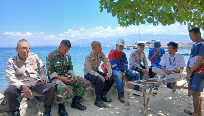 Sat Binmas Polres Bima Kota Laksanakan Cooling System dan Himbauan Kamtibmas di PT Pertamina