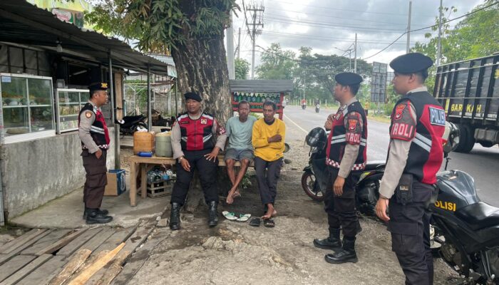 UNIT PATMOR SAT SAMAPTA POLRES DOMPU GELAR PATROLI PERINTIS PRESISI CIPTA KONDISI DI WILAYAH HUKUM POLRES DOMPU