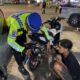 Patroli Blue Light dan Penertiban Knalpot Brong, Polres Bima Kota Ciptakan Kamseltibcar Lantas