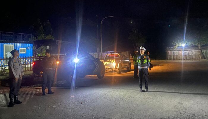 Antisipasi Balapan Liar dan Kejahatan Jalanan di Malam Minggu, Pamapta Polres Bima Kabupaten Tingkatkan Intensitas Patroli KRYD