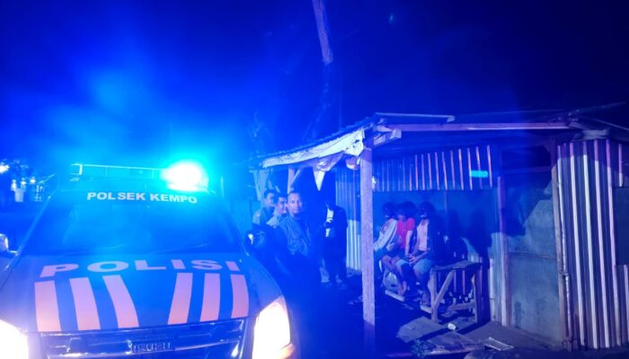 Polsek Kempo Tingkatkan Patroli KRYD dengan Metode Blue Light, Wujudkan Situasi Kamtibmas Aman dan Kondusif