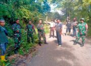 Sinergi TNI-Polri Bersama Pemerintah Lantung Gelar Gotong Royong, Bersihkan Jalur Lintas Simpang Lito