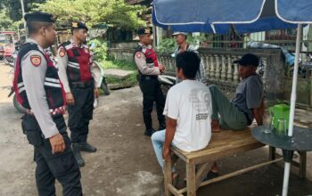 Polres Lombok Barat Patroli dan Kenalkan Inovasi KEMOS 110