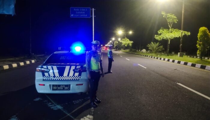 Cegah Balap Liar, Satlantas Lobar Patroli Jalur Bypass BIL