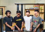 Satresnarkoba Polres Bima Kabupaten Ringkus 4 Pria Asal Parado Rato, 7,14 gram BB jenis Shabu Siap Edar Ikut Disita