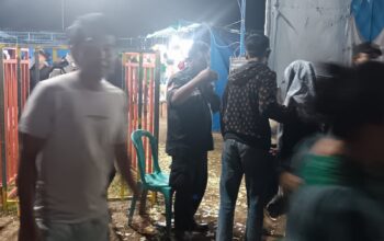 POLSEK BAYAN KAWAL “RONA-RONA” DI PASAR ANYAR, HIBURAN RAKYAT BERLANGSUNG AMAN