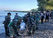 Kodim 1606/Mataram Libatkan Ratusan Peserta dalam Karya Bakti dan Donor Darah di Loang Baloq