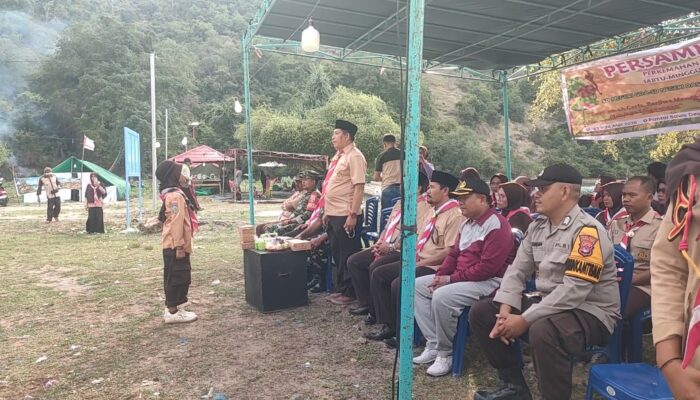 Bhabinkamtibmas Desa Goa Hadiri Pembukaan Persami SD Se-Kecamatan Jereweh