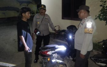 Gelar Operasi Razia dan Sweeping Polsek Woha Jaring Lima SPM yang Menggunakan knalpot Brong