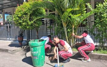 Personel Polres Bima Kota Gelar Kurve, Ciptakan Lingkungan Kerja Bersih dan Nyaman