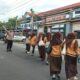 Personel Polsek Sukamulia Laksanakan Strong Point Pagi di Depan SMPN 1 Sukamulia