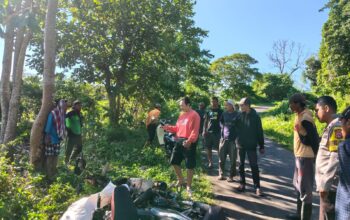LAKA LANTAS DI DESA TAMBORA PEKAT, DUA PENGENDARA MENINGGAL DUNIA DAN SATU ORANG LUKA-LUKA