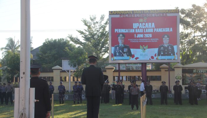 POLRES LOMBOK UTARA GELAR UPACARA PERINGATAN HARI LAHIR PANCASILA TAHUN 2026