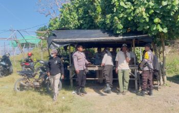 Polsek Monta, Menggelar Patroli Tempat Wisata Pantai Di wilayah Selatan Kecamatan Monta