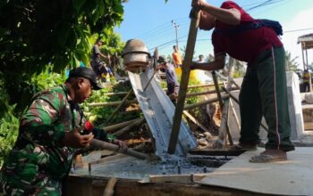 Pengecoran Jembatan Garuda Percepat Akses dan Ekonomi