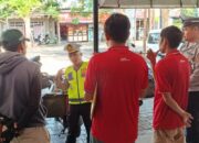 Polantas Menyapa Kurir di Lombok Barat