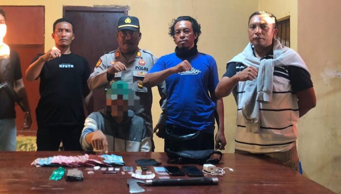 Tim Opsnal Polsek Woha Sita Diduga Sabu dan Uang Tunai Belasan Juta Rupiah