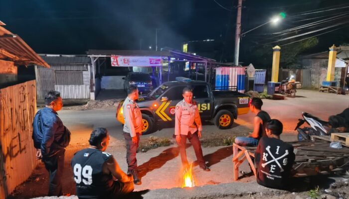 Patroli Strong Point Polsek Asakota Sasar Titik Rawan, Berikan Edukasi Kamtibmas kepada Pemuda
