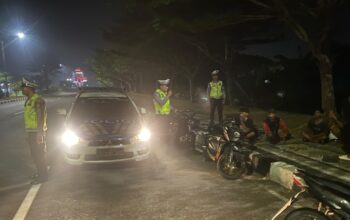 Satlantas Polres Lombok Barat Patroli Skala Besar di Jalur Bypass
