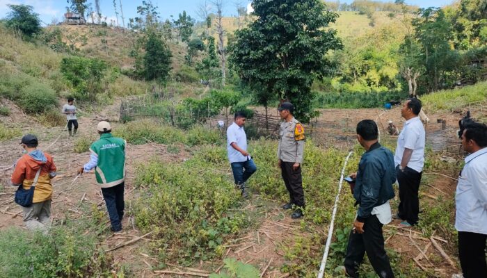 Dukung Ketahanan Pangan, Bhabinkamtibmas Nitu Kawal Rencana Pembangunan Embung