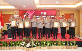 Sukseskan Transparansi Kepolisian, Polres Lombok Barat Sabet Dua Penghargaan dalam Rakerwas Itwasda Polda NTB 2026