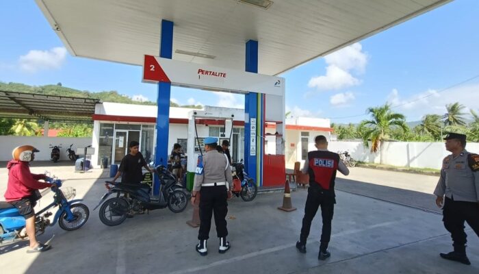 Jamin Stabilitas Pasokan, Polsek Sekotong Intensifkan Patroli dan Monitoring di Sejumlah SPBU