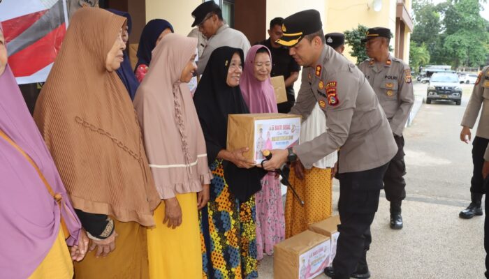 Sambut HUT Bhayangkara ke-80, Polres Bima Kota Salurkan 1.000 Paket Sembako