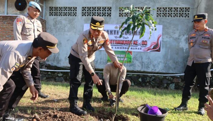 Sambut Hari Bhayangkara ke-80, Polres Lombok Barat Gelar Aksi Indonesia Asri