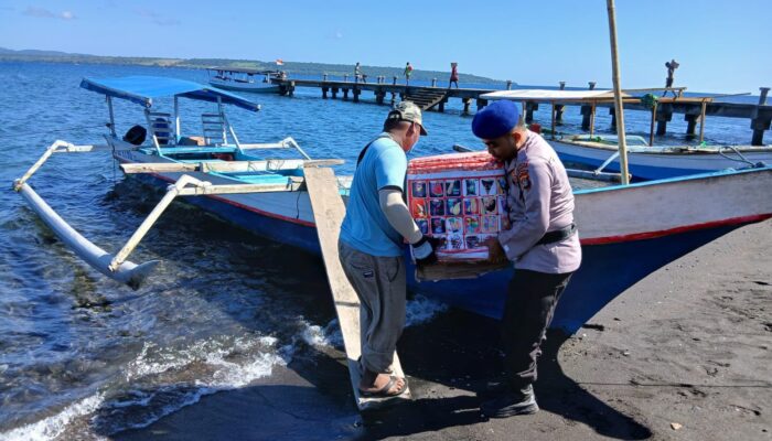 SAT POLAIRUD POLRES DOMPU HADIR MELAYANI MASYARAKAT PESISIR DAN PERKETAT PENGAMANAN AKTIVITAS PELABUHAN CALABAI