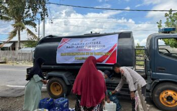 Wujud Empati dan Berbagi Kebahagiaan, Momentum Hari Bhayangkara Ke-80 Polres Bima Kabupaten Salurkan 5000 Liter Air Bersih