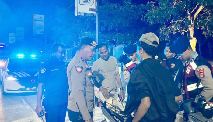 Patroli Rinjani Presisi Polres Bima Kota Jaga Kondusivitas Malam Minggu