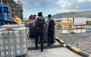 Unit Pamobvit Sat Samapta Polres Bima Kota Perketat Pengamanan Objek Vital PLTMG Bonto Bima