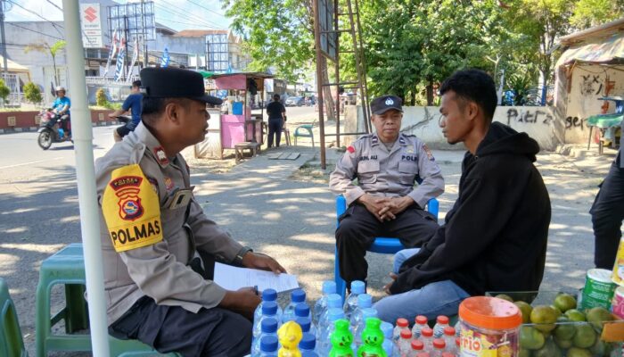 Dekatkan Pelayanan, Polmas Polres Bima Kota Kenalkan Layanan Call Center 110