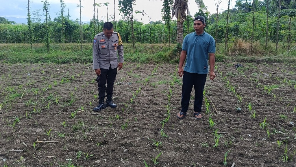 Polri Sambangi Petani Lombok Barat Dukung Swasembada Pangan