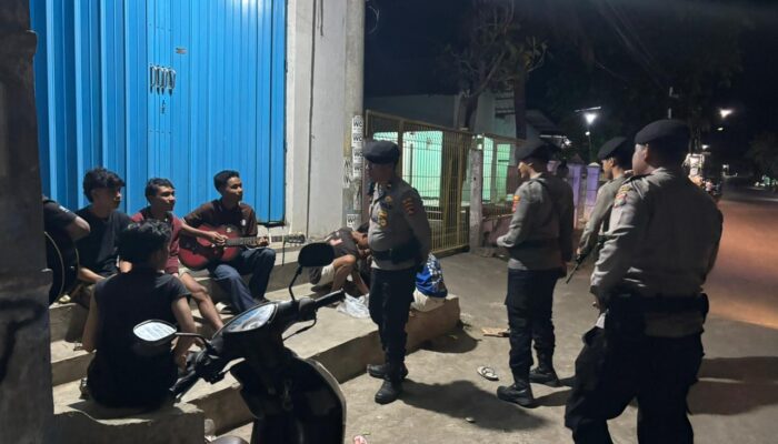 Patroli Blue Light Pleton I Sat Samapta Polres Bima Kota Antisipasi Tindak Pidana dan Gangguan Kamtibmas