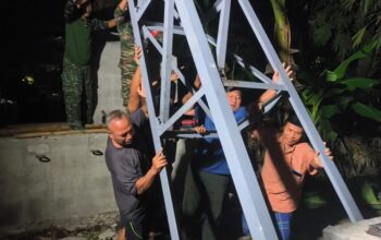 Pemasangan Tiang Pilon Percepat Pembangunan Jembatan Perintis Garuda