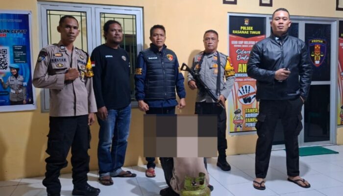 Gerak Cepat Polsek Rasanae Timur Evakuasi Terduga Pelaku Pencurian Tabung Gas LPG dari Amukan Warga