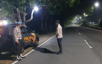 Antisipasi Gangguan Kamtibmas Dini Hari, Personel Polsek Kuripan Patroli Sepanjang Bypass BIL