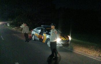 Wujudkan Situasi Kondusif, Polsek Kediri Ajak Warga Desa Gelogor Tangkal Berita Bohong