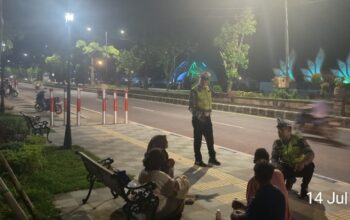 Patroli Malam Satlantas Polres Lombok Barat: Cegah Balap Liar dan Kejahatan 3C di Gerung