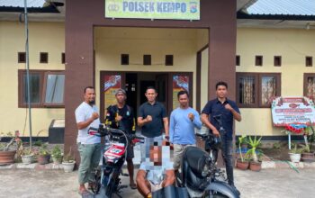 Polsek Kempo Berhasil Ungkap Kasus Pencurian Dua Sepeda Motor, Satu Pelaku Ditangkap, Satu Masih DPO