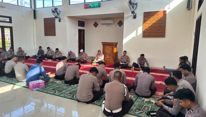 Binrohtal Rutin, Polres Bima Kota Tingkatkan Keimanan dan Integritas Personel Melalui Pembinaan Rohani