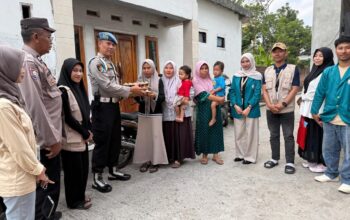 Gerakan Swadaya Personel Polsek Kediri, 168 Pekan Lawan Stunting di Desa Rumak