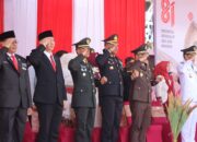 Kapolresta Lombok Tengah Hadiri Peringatan Proklamasi Kemerdekaan Indonesia ke-81 di Kantor Bupati