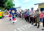 Semarakkan HUT RI ke-81, Waka Polsek Alas Hadiri dan Amankan Lomba Karnaval Budaya Tingkat PAUD–TK di Kalimango