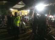 Sinergitas Personel Polsek Brang Rea dan Anggota Koramil 1628 -01/Taliwang Dalam Pengamanan Volly Ball Bintang Bano Cup 1